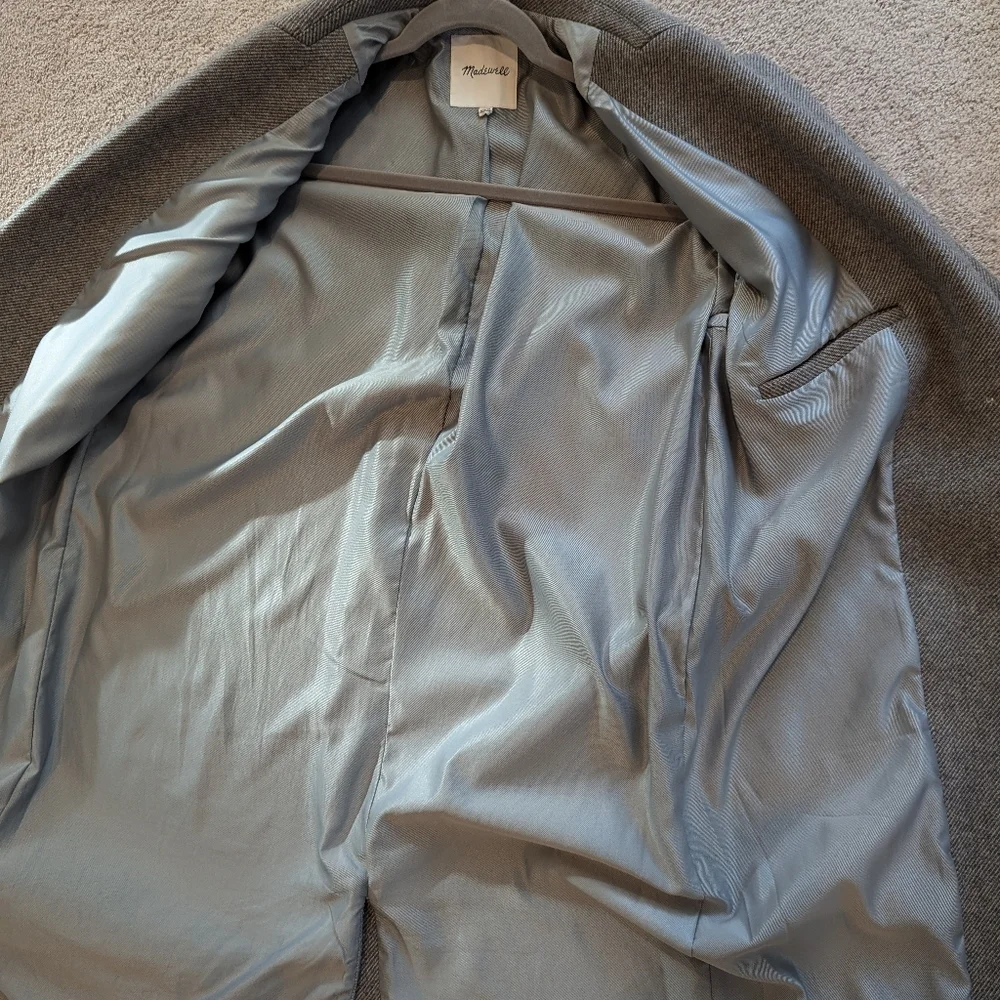 Madewell Elmcourt wool blend coat xs - Picture 6 of 7